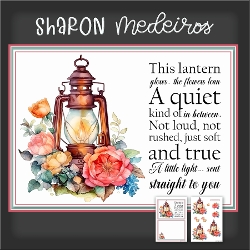 Floral Lantern Quick card
