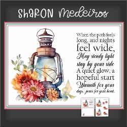 Floral Lantern Quick card two