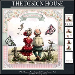 Anniversary 3d decoupage Card Kit two