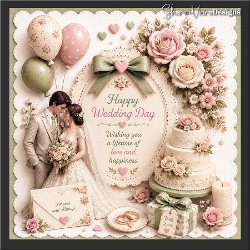 Happy Wedding day 7x7