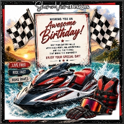 Jet ski Male Birthday