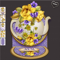 Tea And Roses Easel Kit 1