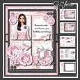 Fashion Square Birthday Girl Three