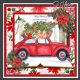 Christmas Trucks and cars Red 3