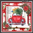 Christmas Trucks and cars Red 4