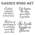 Garden Word art