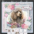 pastel Poodle Portrait two