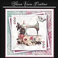 Just a beautiful floral sewing machine KIT-TWO