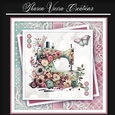 Just a beautiful floral sewing machine KIT-THREE