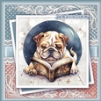 Just a Bulldog and his books KIT-four