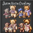 Watercolour Winter bears kit 