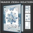 Blue Christmas Card One 