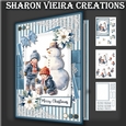 Blue Christmas Card Two