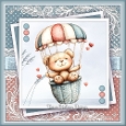 Hot Air Balloon  Teddy bear 