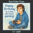 Birthday teen boy