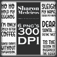 Funny christmas christmas word art