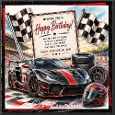 Fast car Male Birthday 