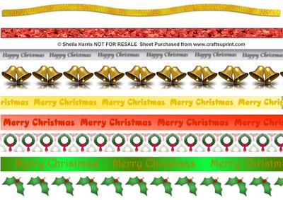Mixed Christmas Digital Ribbons 1