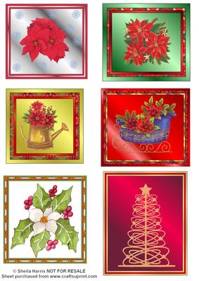 Mixed Christmas Floral Toppers