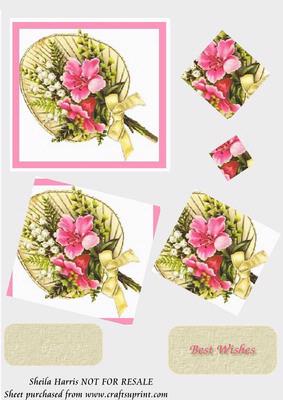 Floral Fan Spiral Pyramid