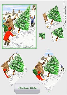 Cutting the Tree - Diamond Spiral Pyramid.