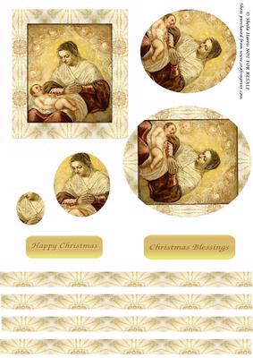 Madonna and Child in Oval Layers