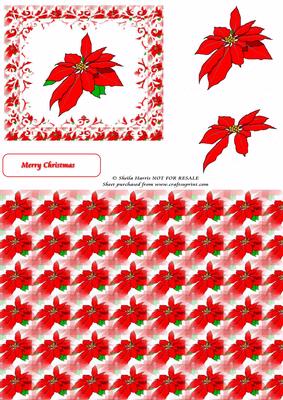Poinsettia Decoupage