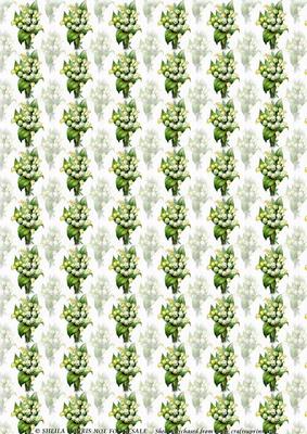 Lily of the Valley Backing Sheet