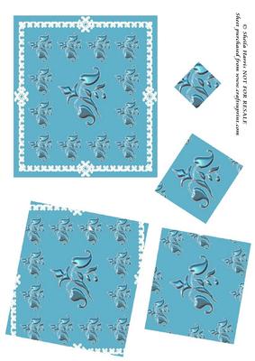 Blue Swirl Twisted Pyramid