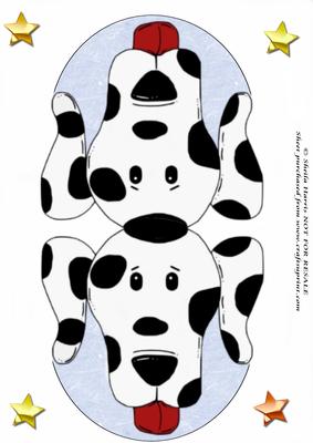 Spotty Dog Wobble Card