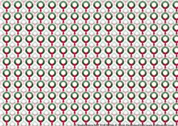 Holly Wreath Backing Paper