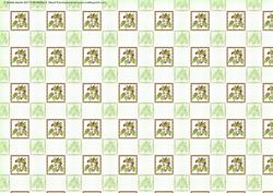 Christmas Rose and Holly Backing Sheet