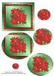 Poinsettia Oval Pyramid Sheet
