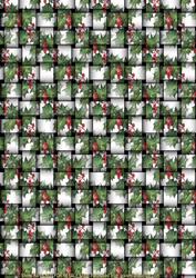 Christmas Holly Weave Background Sheet
