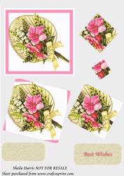 Floral Fan Spiral Pyramid