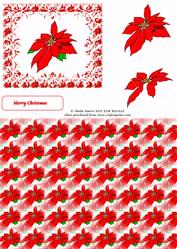 Poinsettia Decoupage