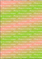 Away in a Manger Backing Sheet