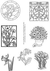 Spring Flowers Digital Stamping