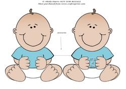 It's a Boy - Baby Shaped Card