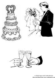 Wedding Digital Stamp Sheet