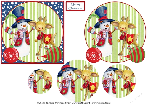 Snowman and Reindeer