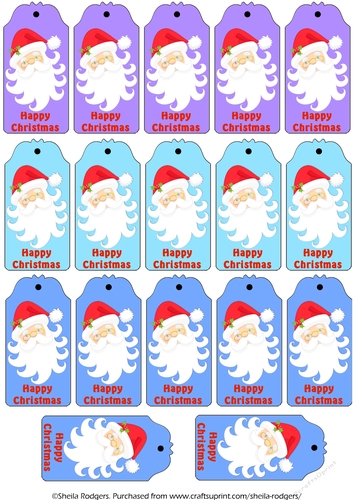 17 Christmas Santa Gift Tags
