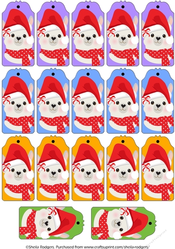 17 Christmas Llama Gift Tags 2