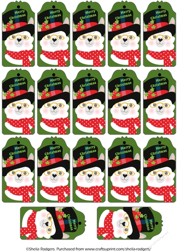 17 Christmas Llama Gift Tags 3