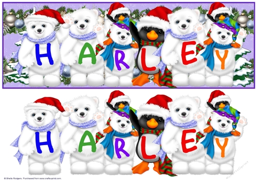 XMAS ANIMALS - HARLEY