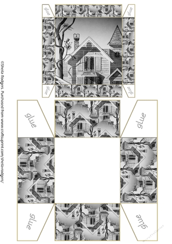 Gift Box - Monochrome House 1