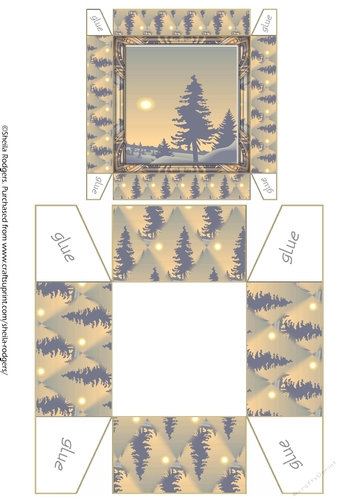 GIFT BOX - WINTER FIR TREE