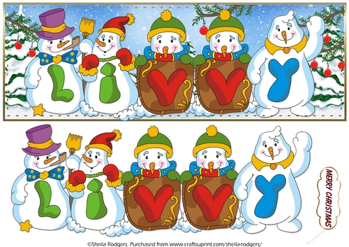 SNOWMEN NAMES LARGE DL - LIVVY