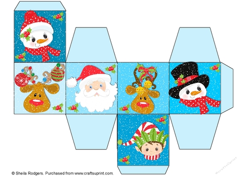 All In One Gift Box - Santa and Friends