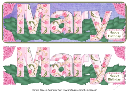 TULIP ALPHA NAMES - MARY